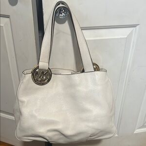 Michael Kors White Shoulder Bag